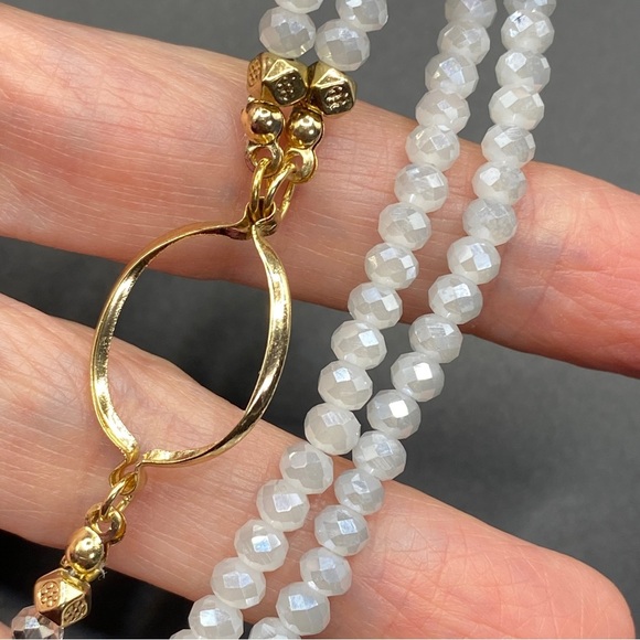 SPRING STREET Long Necklace Faceted Beads Long Pendant - Picture 7 of 9